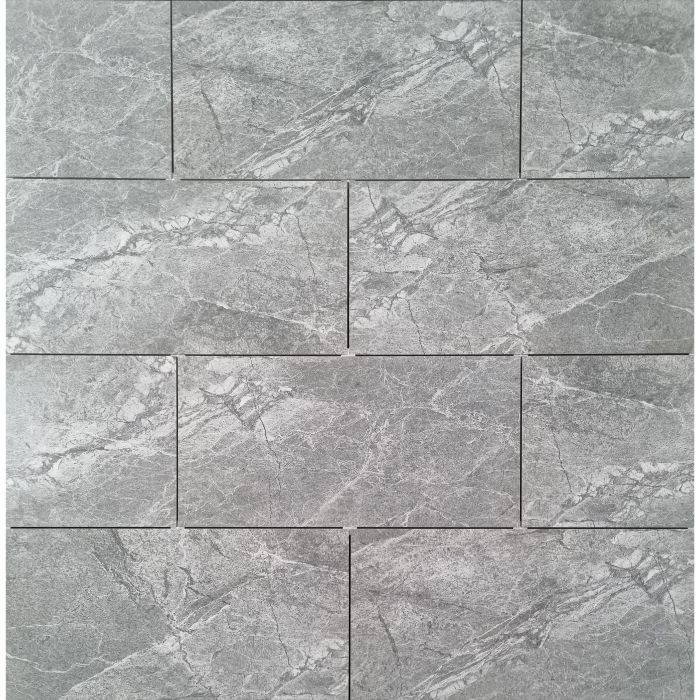 Deep Grey Porcelain Gloss 30x60cm Indoor Outdoor Wall And Floor Tiles - Grey Slate Wall Tiles Outdoor Uk